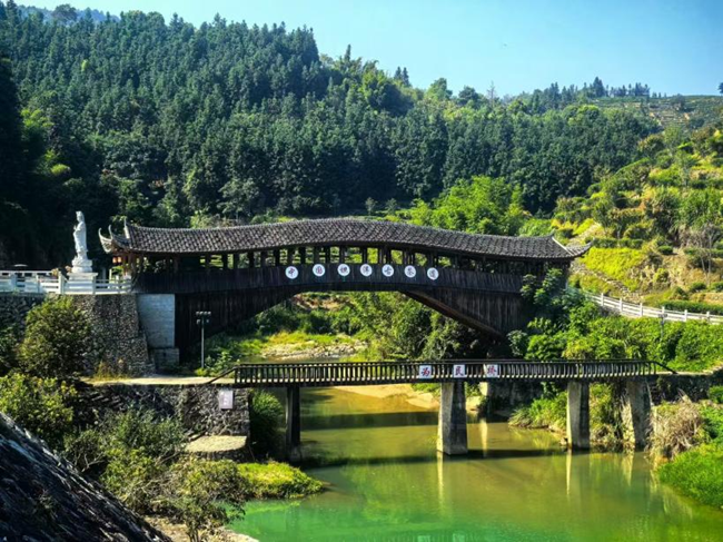 坦洋溪社口鎮(zhèn)坦洋村為民橋。郭志攝